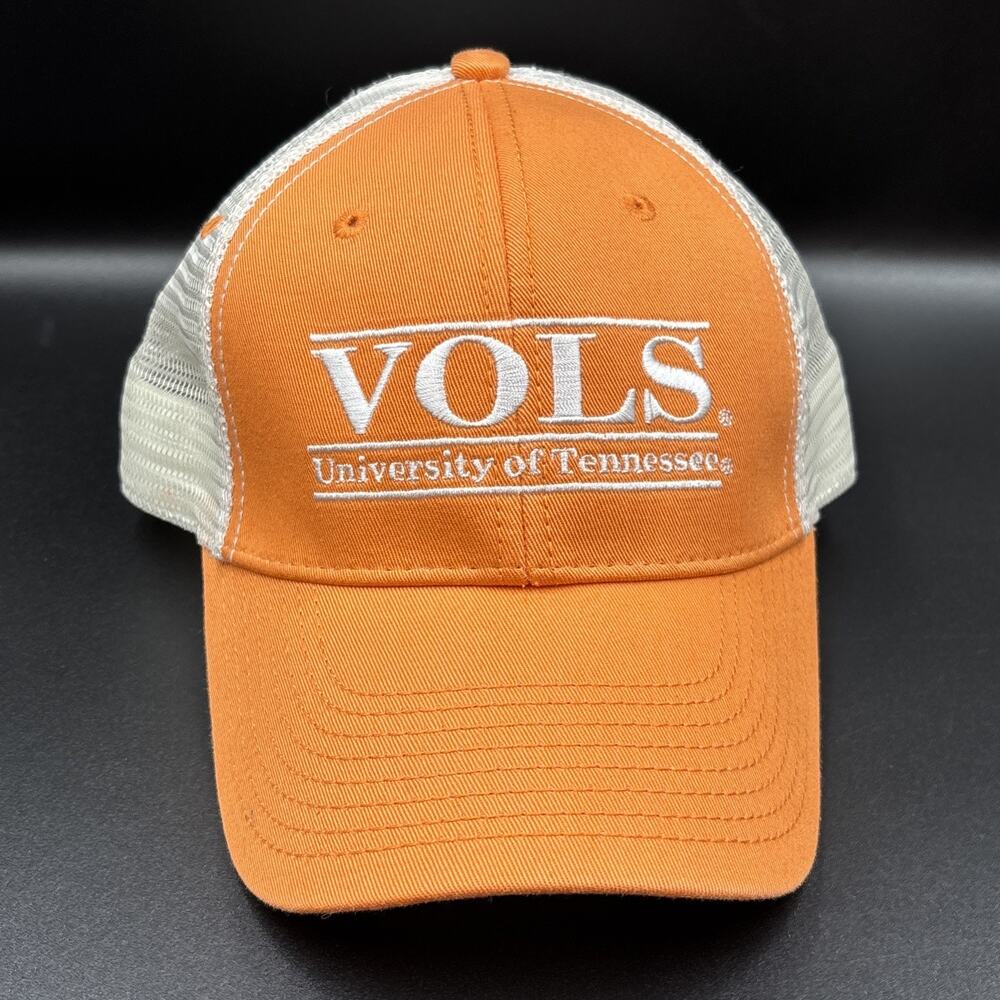 The Game Tennessee Volunteers VOLS Split 3 Bar Light-Orange Mesh Snapback Hat